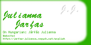 julianna jarfas business card